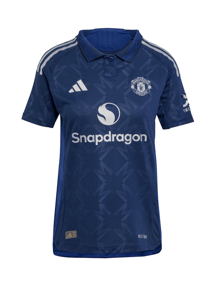 adidas Manchester United EPL Away Authentic Shirt 2024-25 Womens - Hojlund 9 Печать - Image 2 of 3