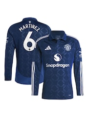 adidas Manchester United EPL Away Shirt 2024-25 Long sleeve - Martinez 6 Printing - Imagen 1 de 3