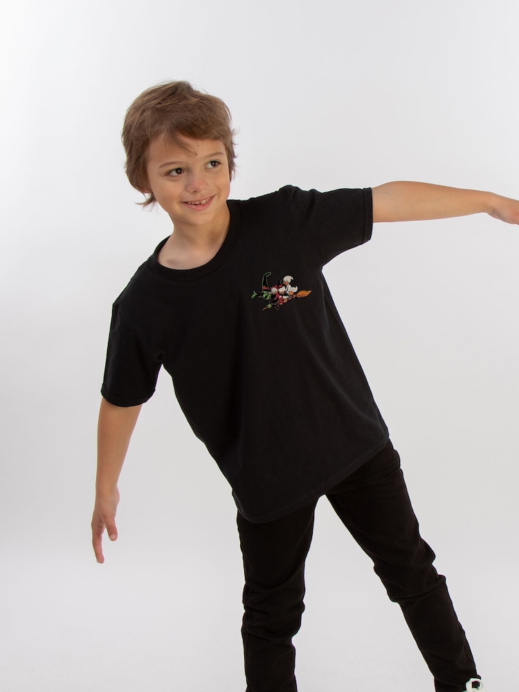 Brands In Black Boys Disney Ducktales Halloween Trick Or Treat Flying 100% Cotton T-Shirt - Image 1 of 4