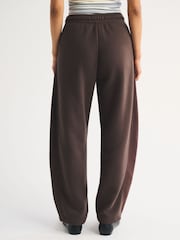 Abercrombie & Fitch Brown Exposedd Seam Barrel Joggers - Image 2 of 5
