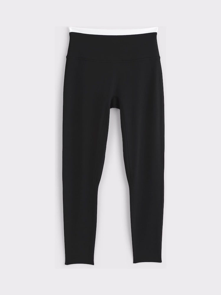 Abercrombie & Fitch Black Studioflex Double Layered Leggings - Image 7 of 7 Abercrombie & Fitch Black Studioflex Double Layered Leggings - Image 7 of 7
