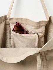 FatFace Astrid Stone Pocket 100% Cotton Tote Bag - Image 2 of 2