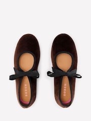Boden Brown Flexi Tie Mary Janes Shoes - Image 5 of 5