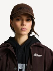Rotate Brown Canvas Logo Cap - Image 4 of 4