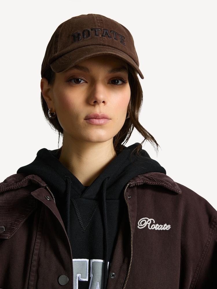 Rotate Brown Canvas Logo Cap - Image 4 of 4