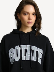 Rotate Black Heavy Sweat Hoodie - Image 5 of 9