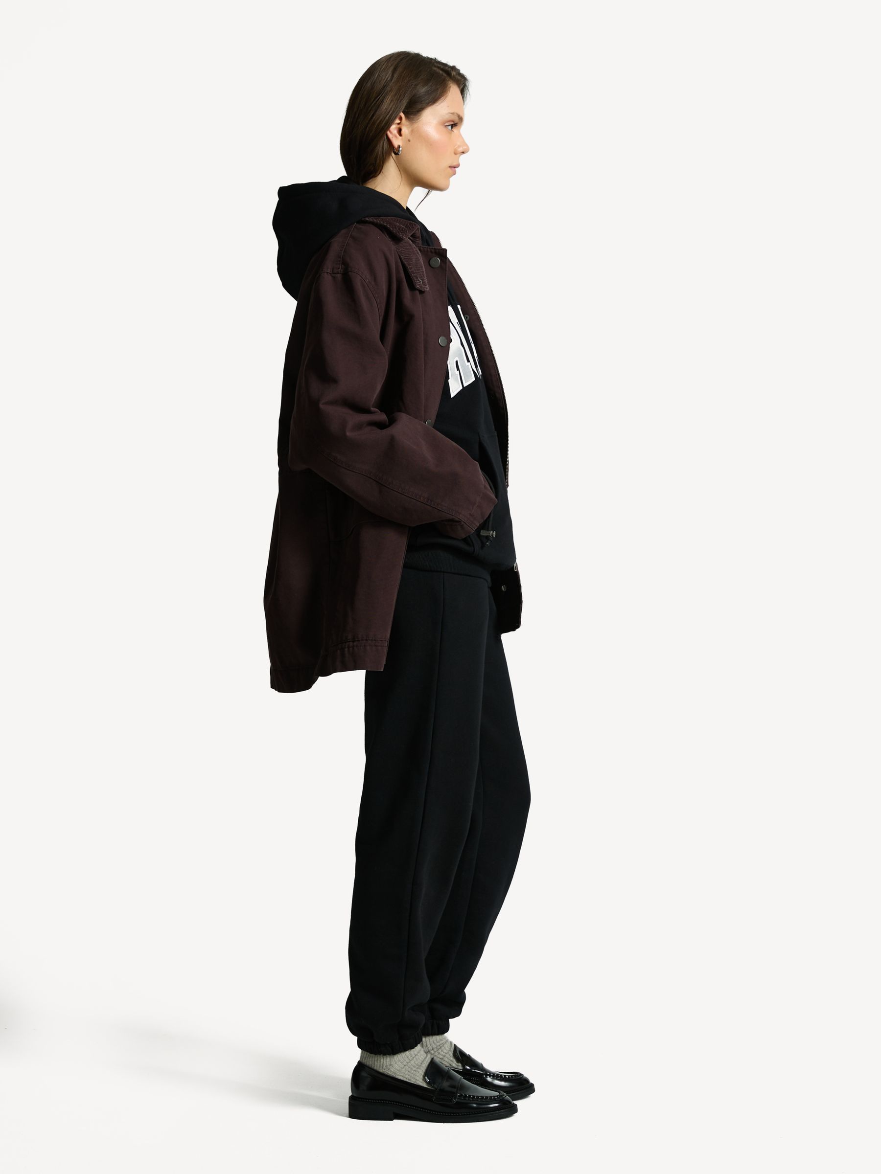 Rotate Brown Heavy Woven Jacket | Seasons