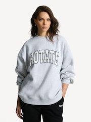 Rotate Grey Heavy Crewneck Sweatshirt - Image 1 of 9
