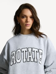 Rotate Grey Heavy Crewneck Sweatshirt - Image 5 of 9