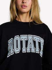 Rotate Black Thin Jersey Long Sleeve Top - Image 6 of 10