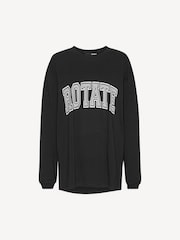 Rotate Black Thin Jersey Long Sleeve Top - Image 8 of 10