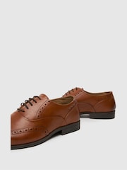 Schuh Row Leather Brogue Shoes - Image 4 of 4