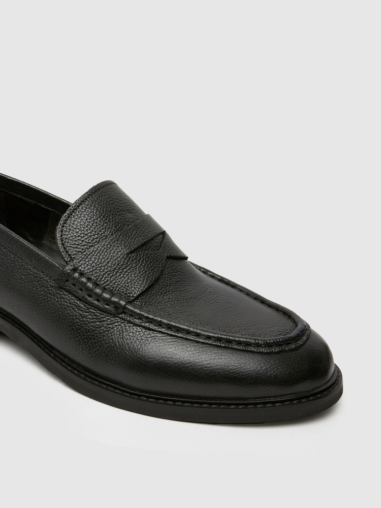 črna - Usnjeni mokasini Schuh Rhodes - Slika 4 iz 4