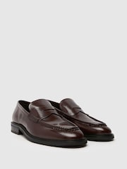 rjava - Usnjeni mokasini Schuh Rhodes - Slika 2 iz 4