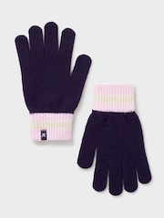 Crew Clothing Company Pink Colourblock Knit Gloves - Image 2 of 2