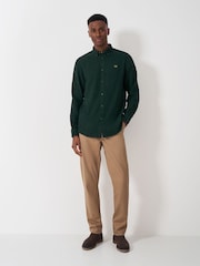 Crew Clothing Green 100% Cotton Flannel Shirt - Image 3 of 5