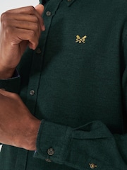 Crew Clothing Green 100% Cotton Flannel Shirt - Image 4 of 5