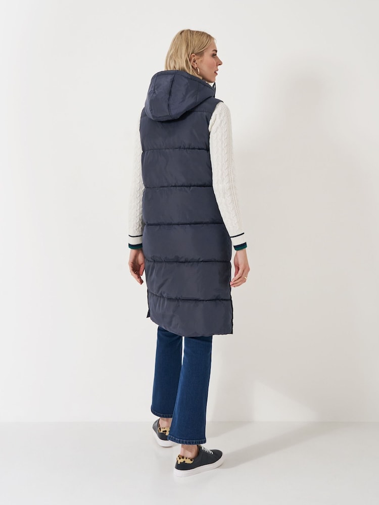 Crew Clothing Blue Heavyweight Padded Coat - Image 2 of 5