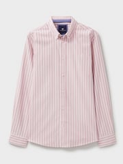 Crew Clothing Pink Cotton Flannel 100% Cotton Shirt - Image 4 of 5