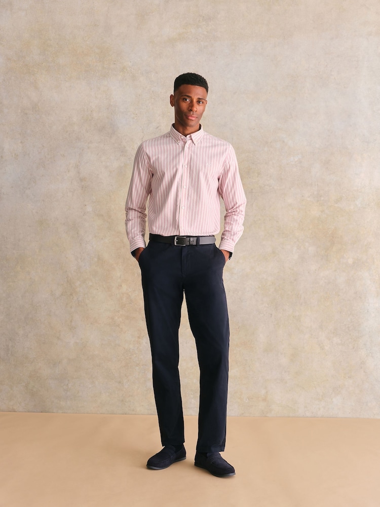 Crew Clothing Pink Cotton Flannel 100% Cotton Shirt - Image 5 of 5