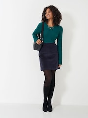 Crew Clothing Blue Corduroy Mini Skirt - Image 1 of 6