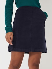 Crew Clothing Blue Corduroy Mini Skirt - Image 2 of 6