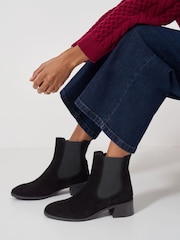 Crew Clothing Black Low Heel Chelsea Boots - Image 1 of 4