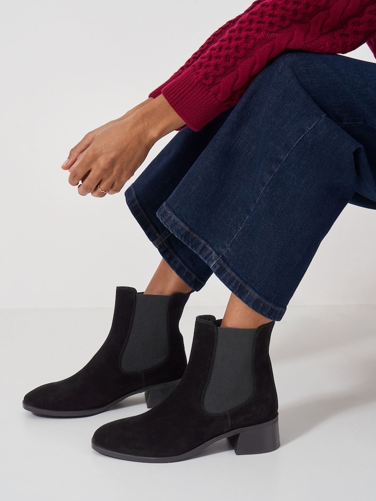 Crew Clothing Black Low Heel Chelsea Boots - Image 1 of 4
