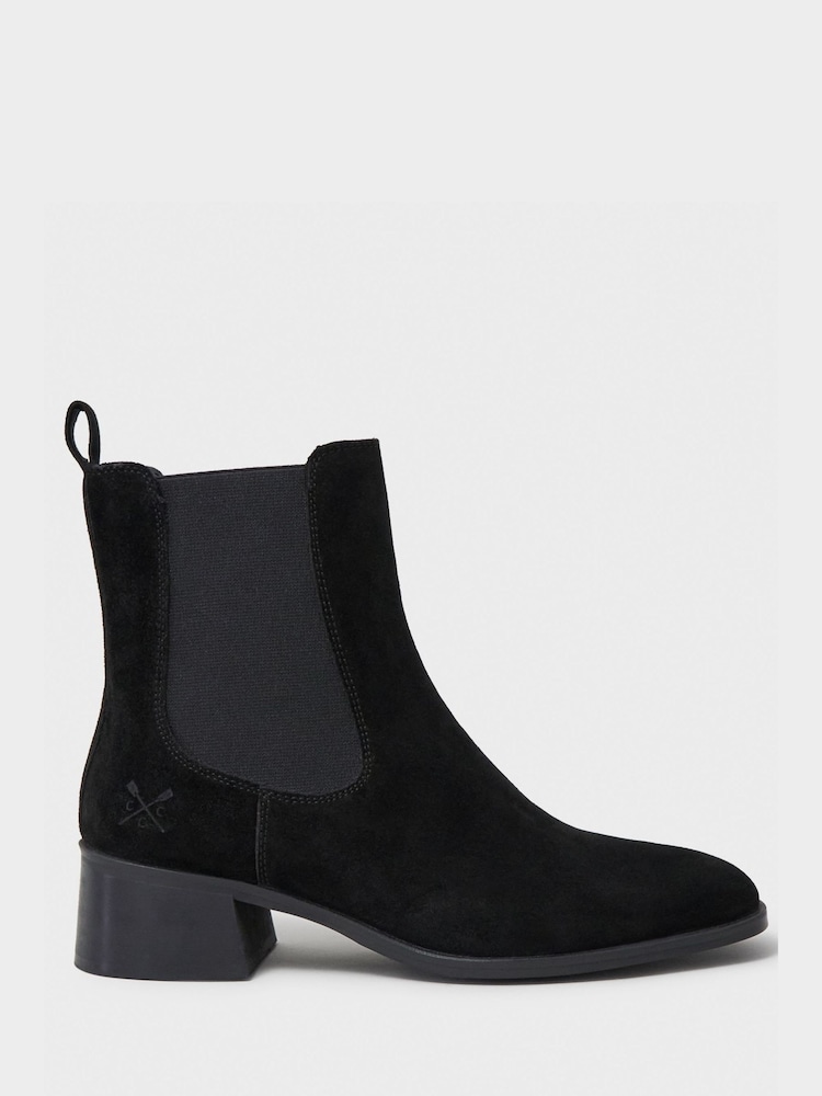 Crew Clothing Black Low Heel Chelsea Boots - Image 2 of 4