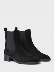 Crew Clothing Black Low Heel Chelsea Boots - Image 3 of 4