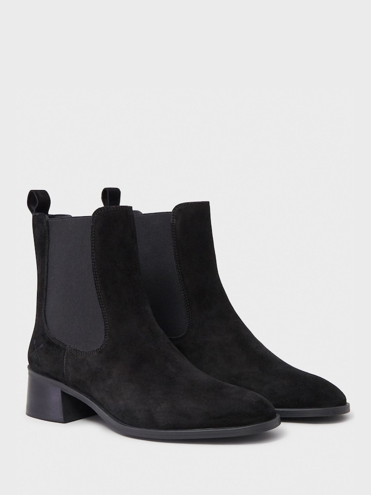 Crew Clothing Black Low Heel Chelsea Boots - Image 3 of 4