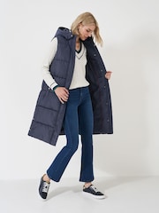 Удлиненный дутый жилет среднего размера Crew Clothing Company - Image 1 of 5