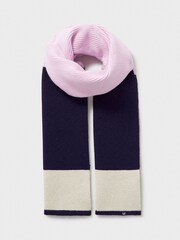 Crew Clothing Blue Colourblock Scarf - Image 2 of 2