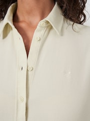 Crew Clothing Company Natural Relaxed Fit Flannel 100% Cotton Shirt - Image 4 of 5