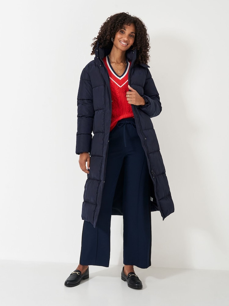 Crew Clothing Black Heavyweight Padded Black Coat - Image 1 of 5