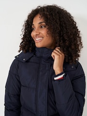 Crew Clothing Black Heavyweight Padded Black Coat - Image 4 of 5