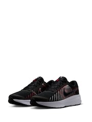 Nike White/Black Run Defy Road Running Trainers - Image 2 of 11