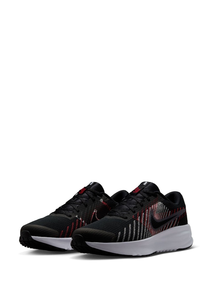 Nike White/Black Run Defy Road Running Trainers - Image 2 of 11