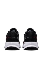Nike White/Black Run Defy Road Running Trainers - Image 3 of 11