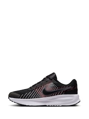 Nike White/Black Run Defy Road Running Trainers - Image 7 of 11