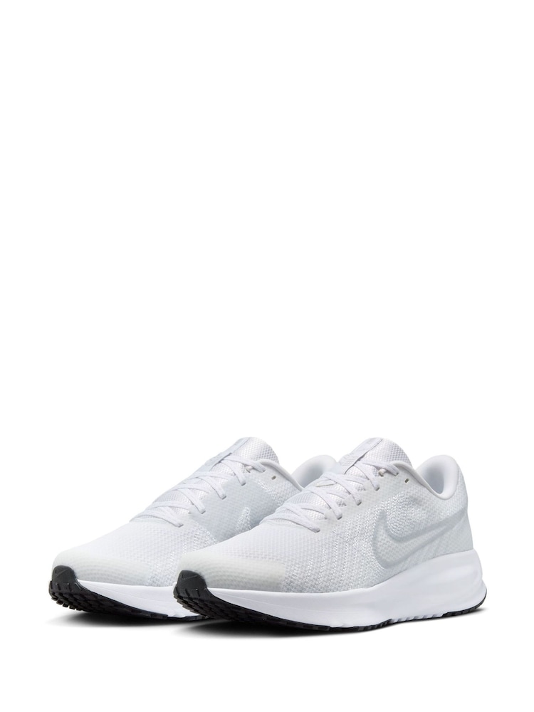 Nike White Run Defy Road Running Trainers - Image 4 of 9