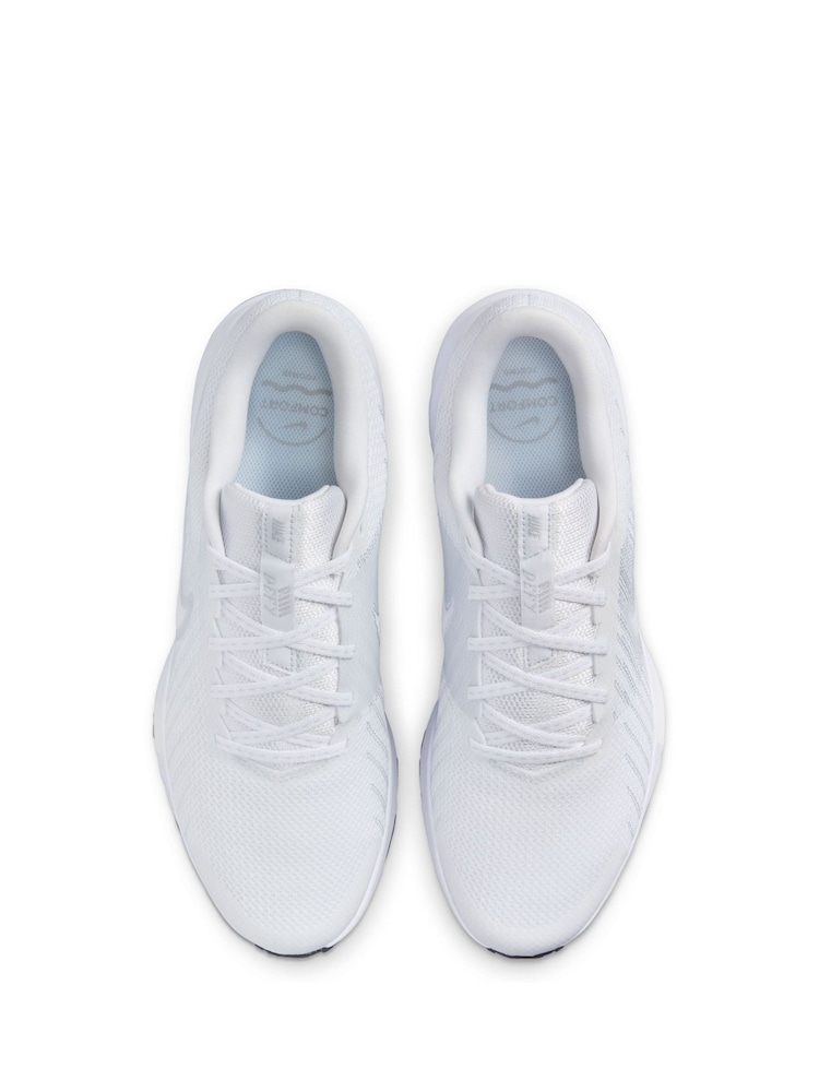 Nike White Run Defy Road Running Trainers - Image 6 of 9