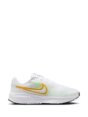 Nike Yellow/White Run Defy Road Running Trainers - Image 3 of 10