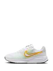 Nike Yellow/White Run Defy Road Running Trainers - Image 4 of 10