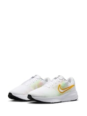 Nike Yellow/White Run Defy Road Running Trainers - Image 5 of 10