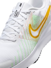 Nike Yellow/White Run Defy Road Running Trainers - Image 8 of 10