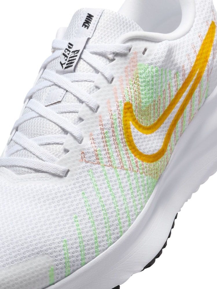Żółty/biały - Nike Run Defy Road Running Trainers - Image 8 of 10
