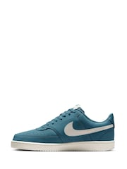 Nike Smokey Blue Court Vision Low Trainers - Image 2 of 8
