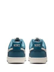 Nike Smokey Blue Court Vision Low Trainers - Image 4 of 8
