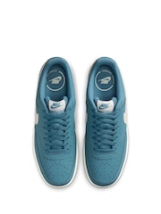 Nike Smokey Blue Court Vision Low Trainers - Image 5 of 8